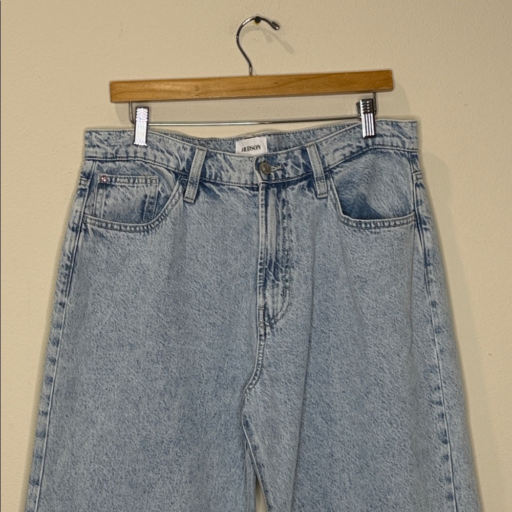 Hudson Jeans Acid Wash Denim Jolene Wide Leg - Picture 2 of 10